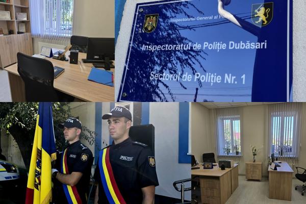 Condiții europene moderne pentru polițiștii din raionul Dubăsari: Sectorul de Poliție nr. 1 „Ustia” a fost renovat.