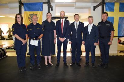 Polițiștii de patrulare vor beneficia de o sală de sport, proiect susținut financiar de către Autoritatea Poliției din Suedia.