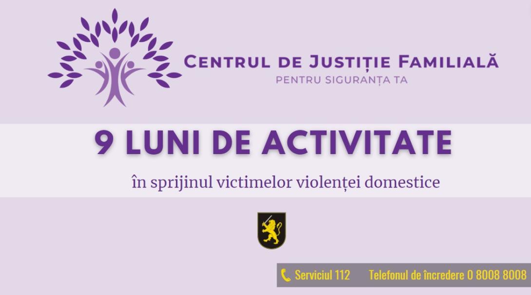 Centrul de justiție familială al Poliției – de 9 luni în sprijinul victimelor violenței în familie.