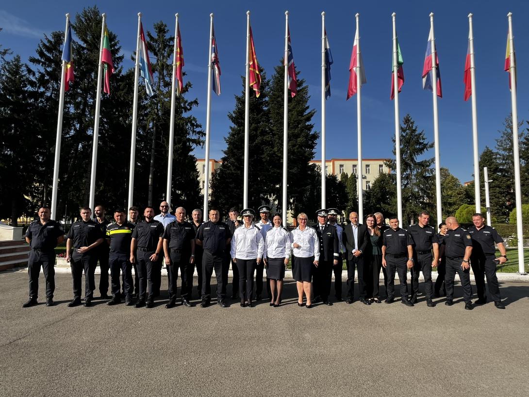 Schimb de experiențe dintre angajații Direcției chinologice a IGP și cei ai Centrului Chinologic „Dr. Aurel Greblea” din Sibiu, România.